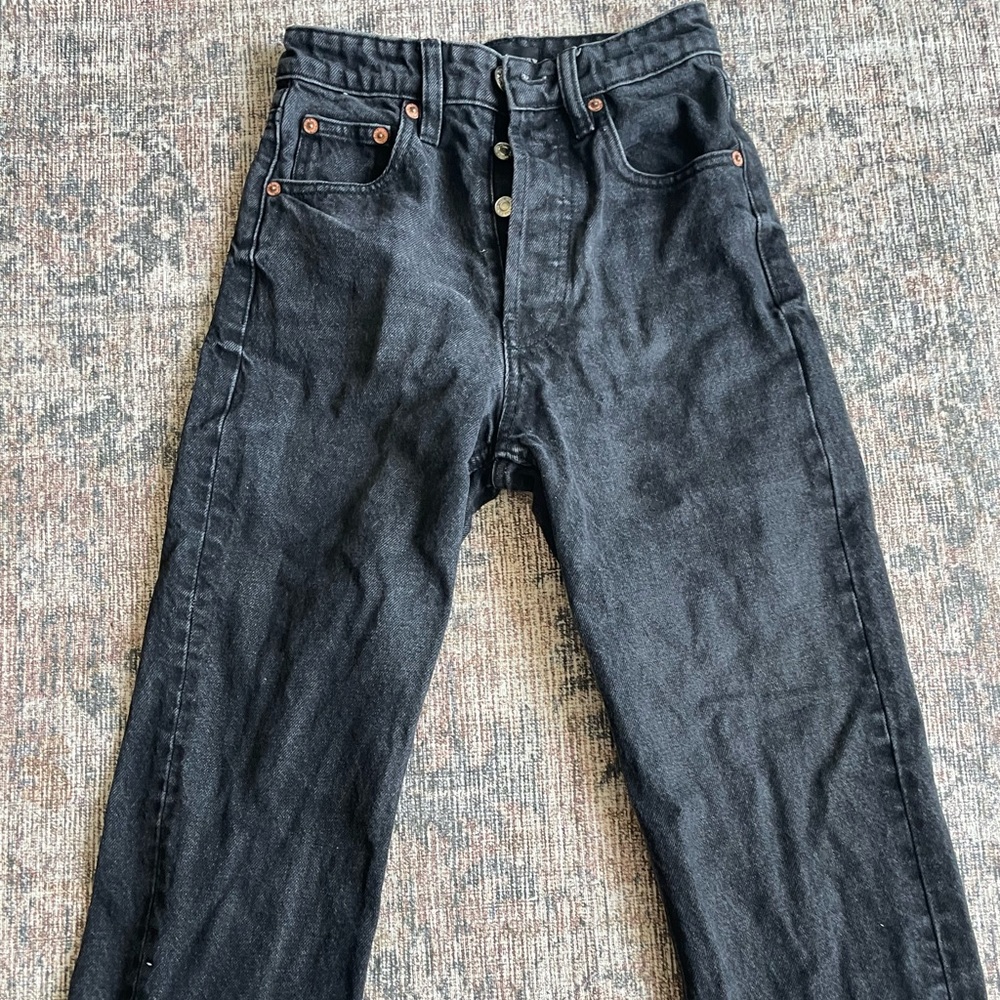 Zara high waist cropped Jeans